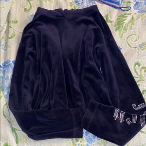 Navy blue Juicy Couture velour hoodie